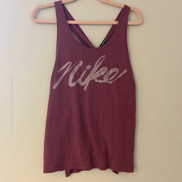 Nike Women's Burgundy Tank Top - Picture 1 of 4